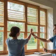 Jak mierzyć okna pod żaluzje drewniane